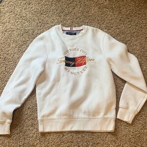 Tommy Hilfiger Cream Crewneck Sweater